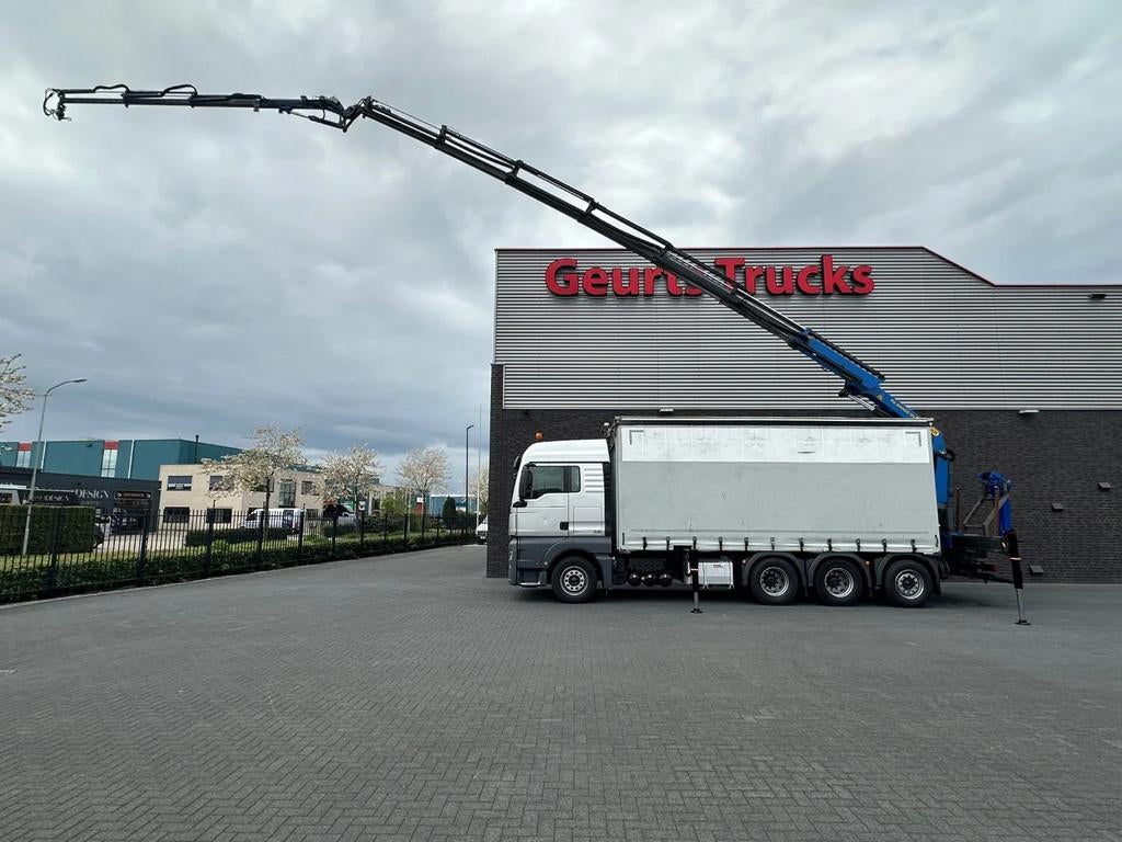 MAN TGX 35 460 8X2 SCHUIFZEIL MET PALFINGER PK34.002 E+ JIB, Automaat, 338 kW, MAN, Diesel