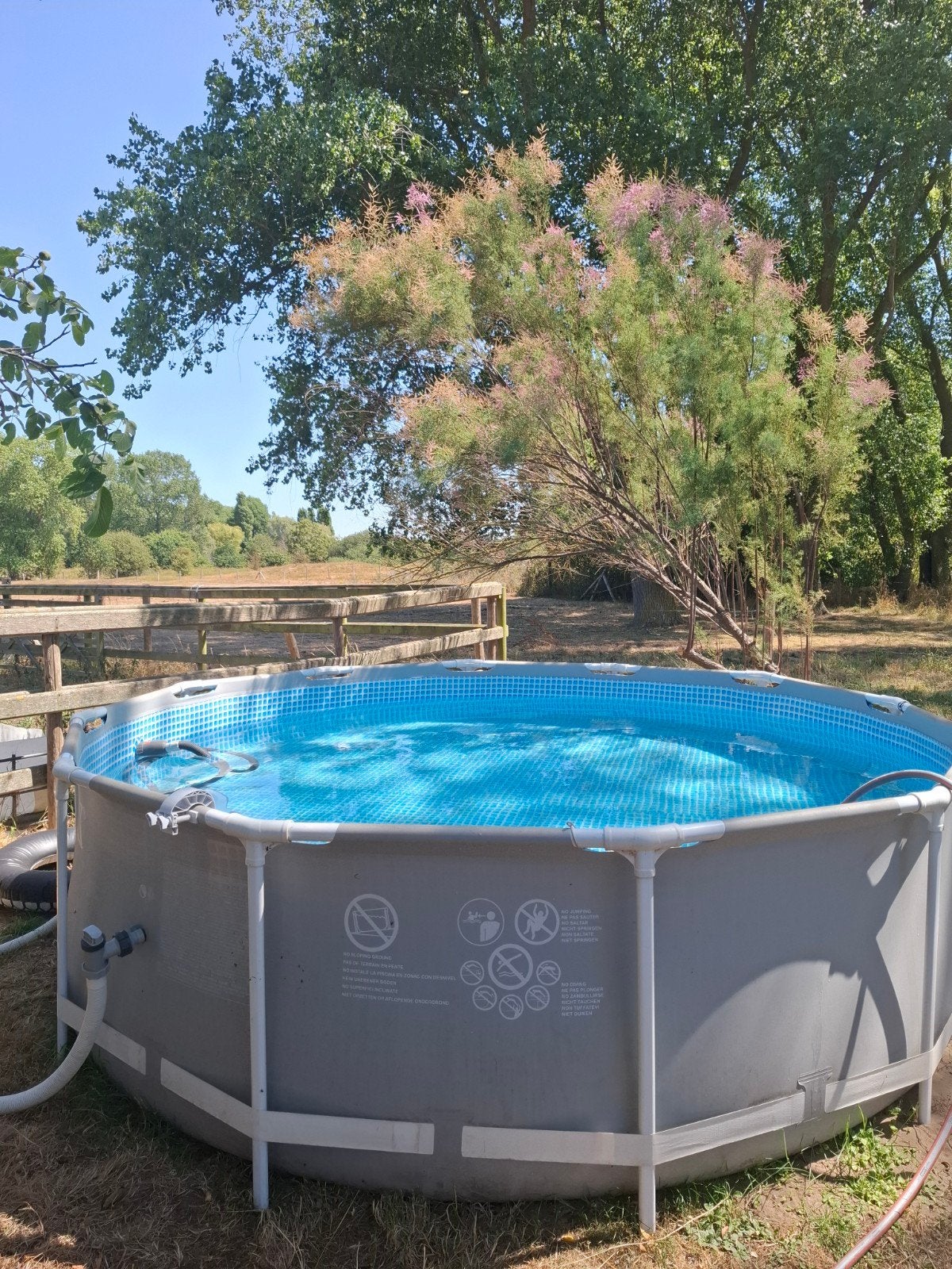 Zwembad Intex 366x99cm met robot, zandfilter + zoutwatersys, Jardin & Terrasse, Piscines, Rond, Enlèvement