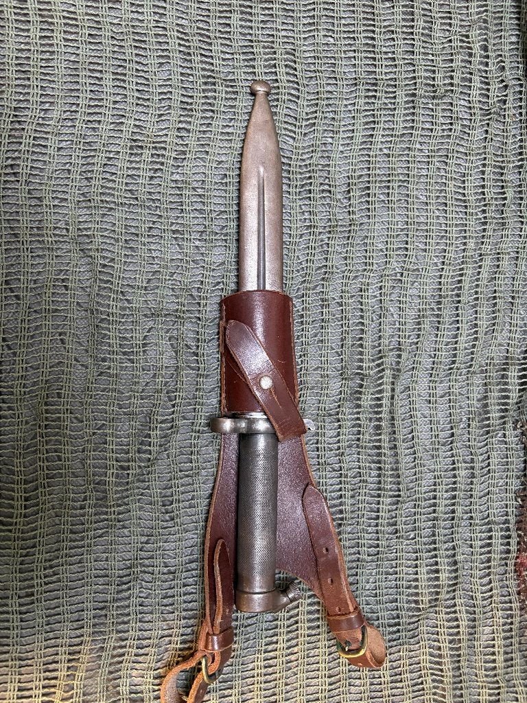 BAÏONNETTE SUÉDOISE M1896 MAUSER AVEC GOUSSET DE CAVALERIE, Collections, Envoi, Armée de terre, Couteau ou Poignard