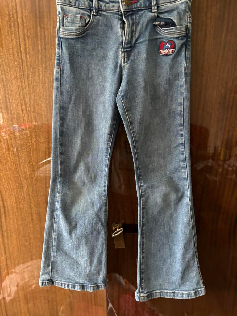Jeans Chipie pour fille de 6 ans, bleu évasé, excellent état, Enlèvement ou Envoi, Comme neuf, Fille