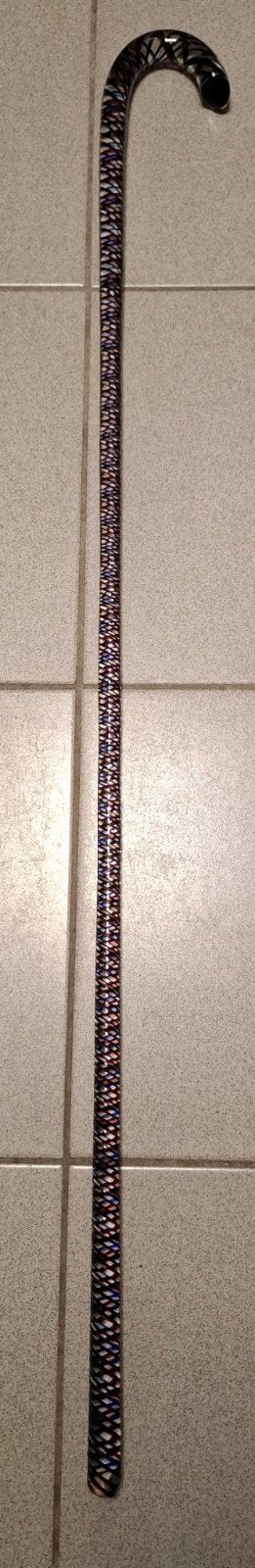 Antieke glazen wandelstok., Antiek en Kunst, Ophalen