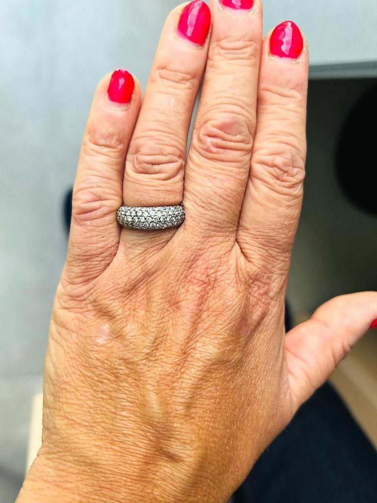 Zilver prestige ring Victoria, Ophalen of Verzenden, Zo goed als nieuw, 17 tot 18, Dame
