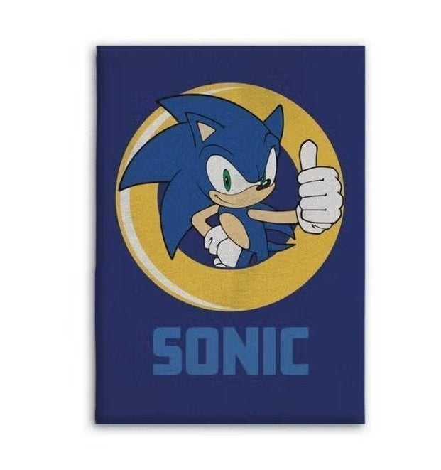 Sonic Fleece Deken / Fleecedeken Sonic the Hedgehog Plaid, Nieuw, Ophalen of Verzenden, Deken of Dekbed, Jongetje