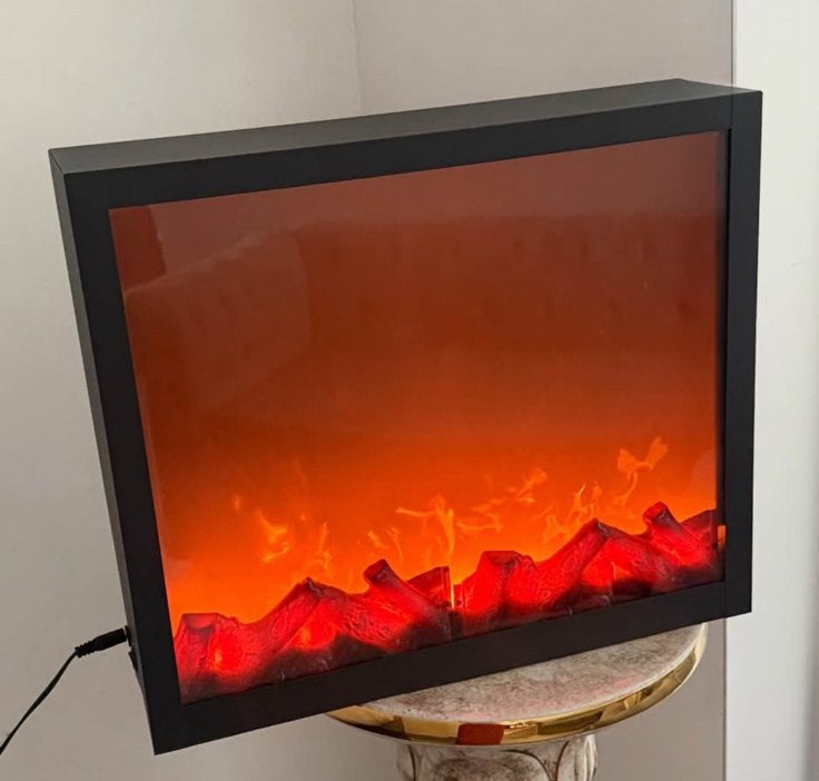 Led sfeerhaard 41 x 35 cm elektrisch, Huis en Inrichting, Haarden, Ophalen, Zo goed als nieuw