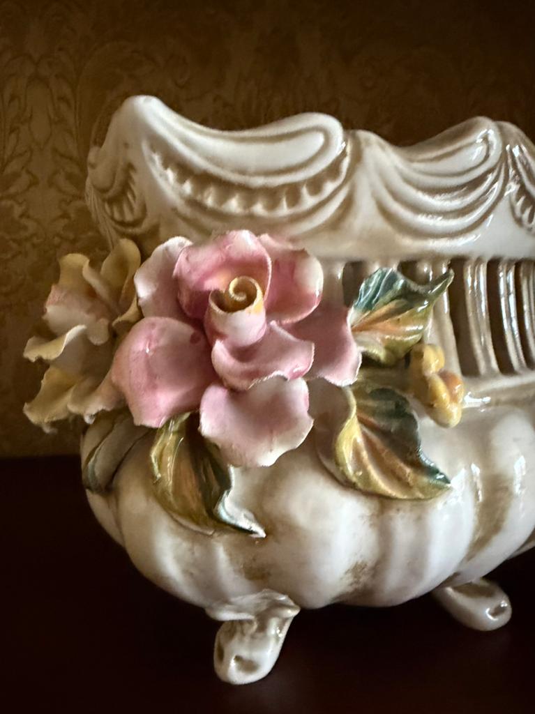 Vintage Italiaanse Cache-pot- Bassano, Antiek en Kunst, Ophalen