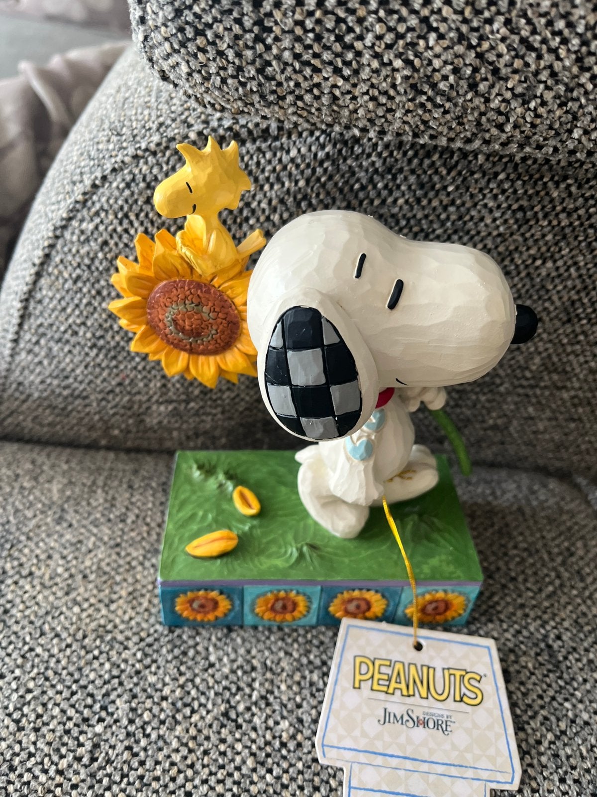 Snoopy en woodstock by jim shore  in box, Enlèvement, Comme neuf, Fantasy
