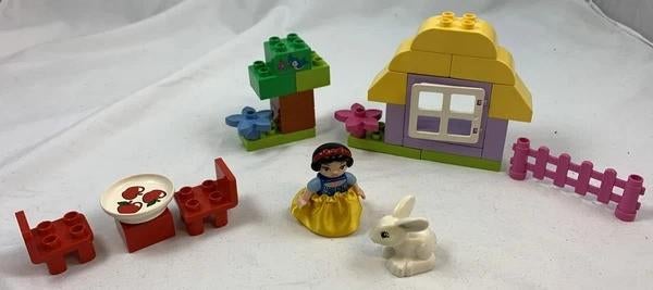 Lego Duplo 6152 Disney Sneeuwwitje Huisje Speelset, Verzenden, Zo goed als nieuw, Complete set, Duplo