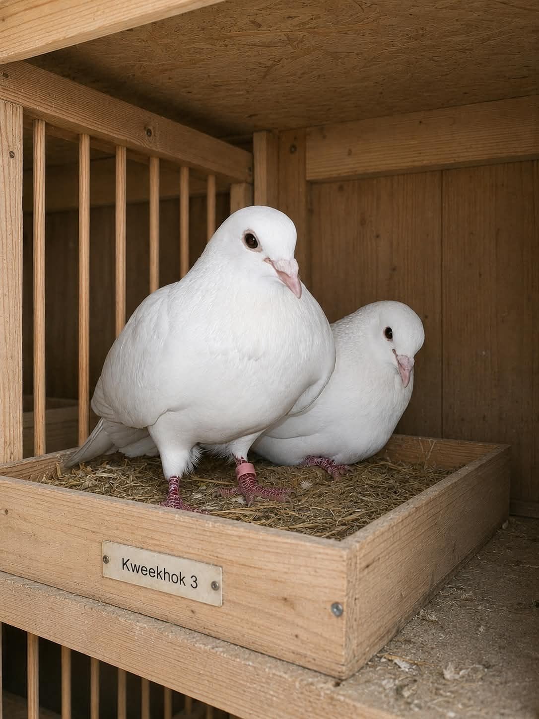 koppel witte duiven