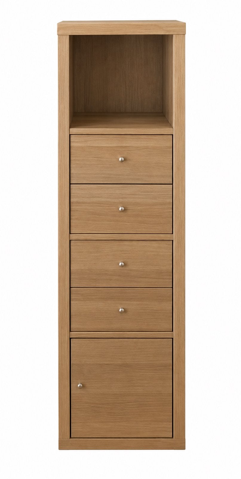 Kallax bruin eikeneffect, Huis en Inrichting, Ophalen, Met lade(s), 100 tot 150 cm, Eikenhout