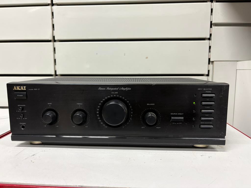 Amplificateur Stéréo Akai AM-17, TV, Hi-fi & Vidéo, Chaîne Hi-fi, Enlèvement ou Envoi, Utilisé, Akai