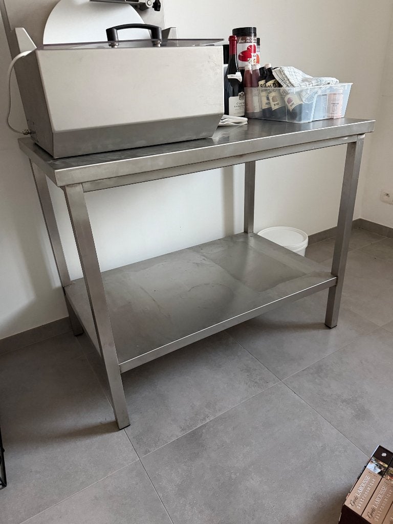 Inox tafel, Ophalen, Nieuw zonder verpakking, Inox Meubilair