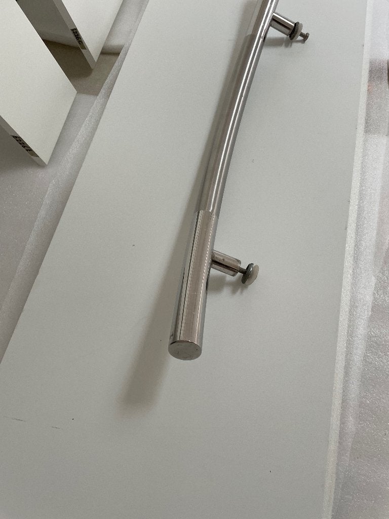 Deurgreep chrome, Ophalen, 80 tot 100 cm, Metaal, Buitendeur