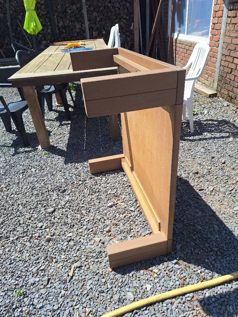 Salontafel vierkant 1m x 1m x 36cm, Huis en Inrichting, Ophalen, Gebruikt, Vierkant, 5 – 50