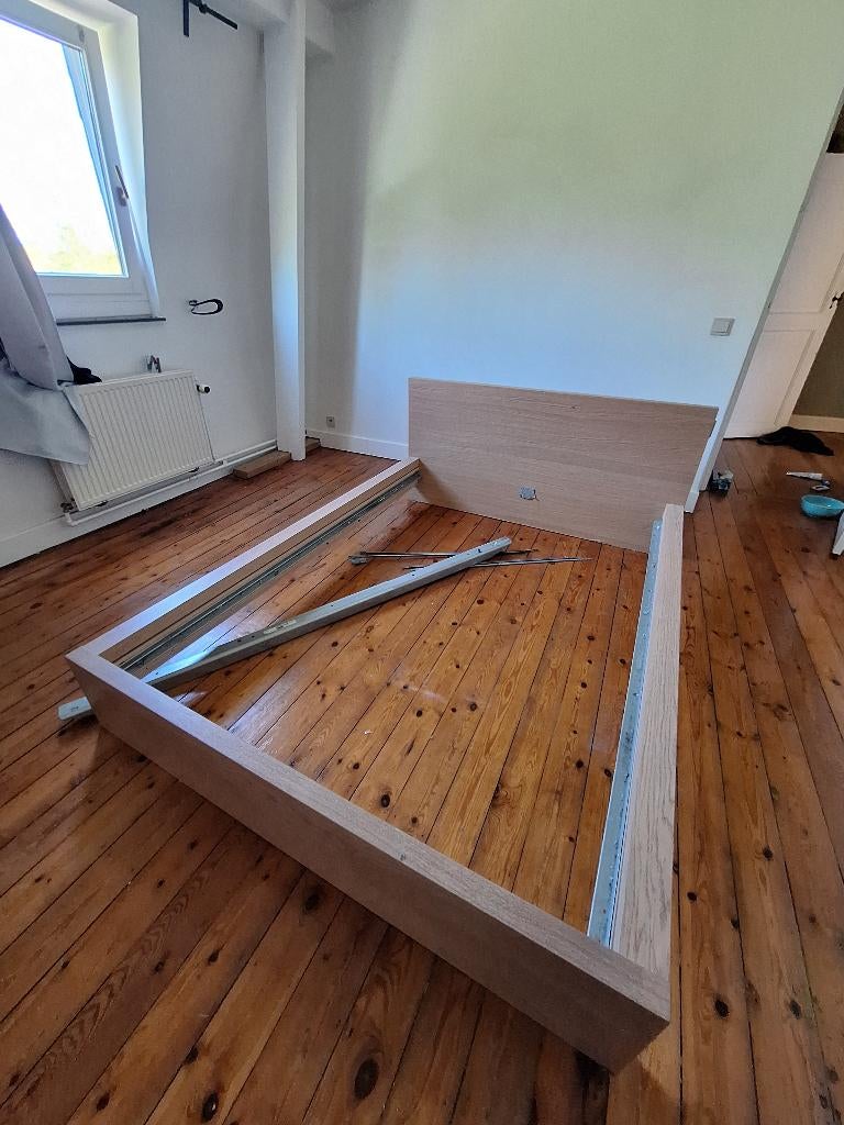 Lit ikea malm 140x200cm, Enlèvement, Utilisé