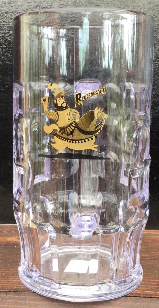 Bier kroes Rodenbach  kunststof gouden paard, Enlèvement ou Envoi, Comme neuf