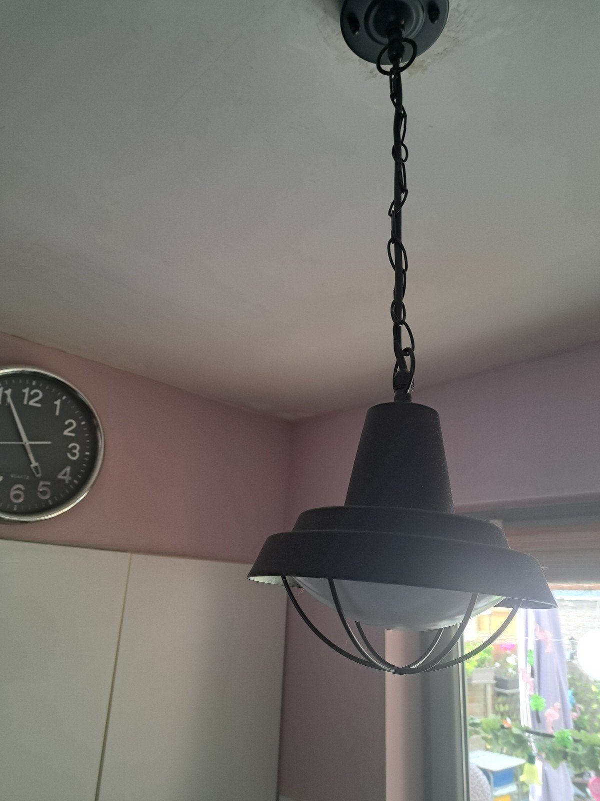 Industriële hanglamp, zwart, Ophalen