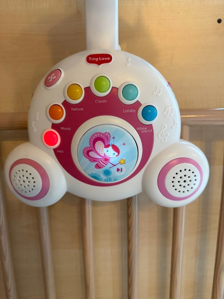 Tiny Love muziekmobiel voor babybed of box – roze, Kinderen en Baby's, Ophalen, Zo goed als nieuw