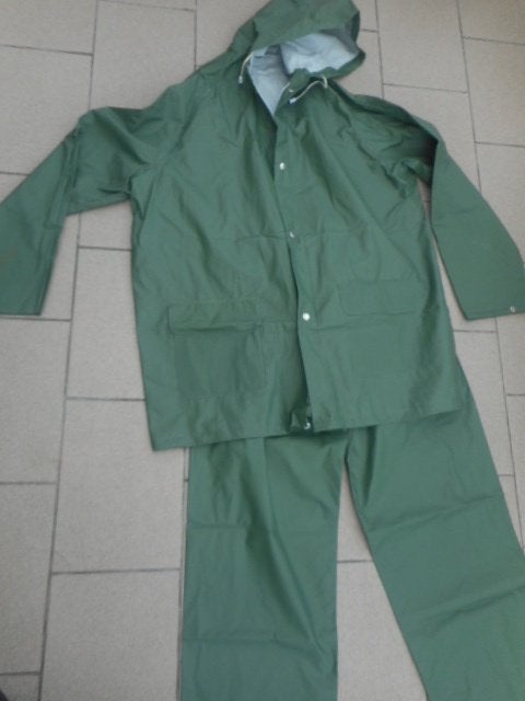 2 delig regenkostuum :  vest en broek XXXL, Ophalen, Gebruikt, Dames, Overige maten