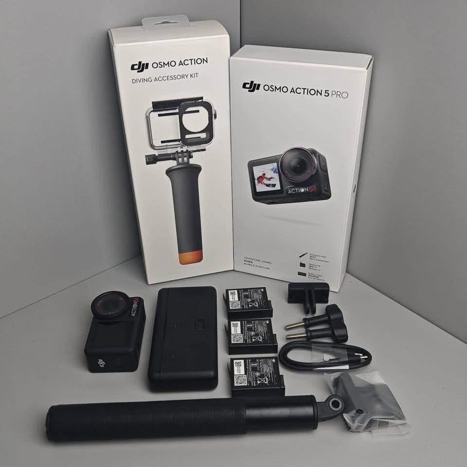 Dji osmo action 5 Pro + combo + 512GB geheugenkaart, TV, Hi-fi & Vidéo, Enlèvement, Neuf