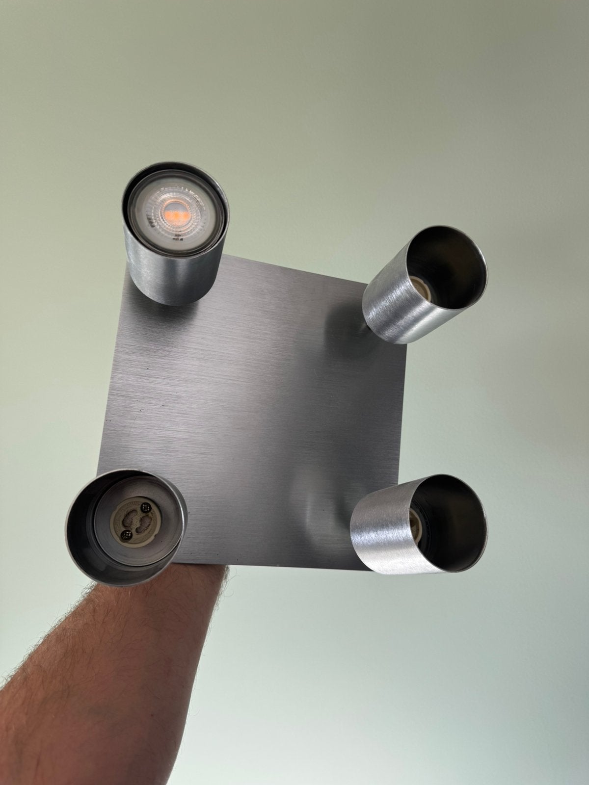 Luminaire avec 4 spots réglables, Enlèvement, Comme neuf