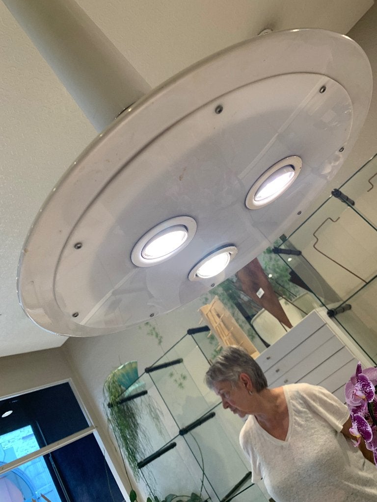 Vitige hanglamp 50 jaar oud, Ophalen, Gebruikt, Metaal, Overige fittingen