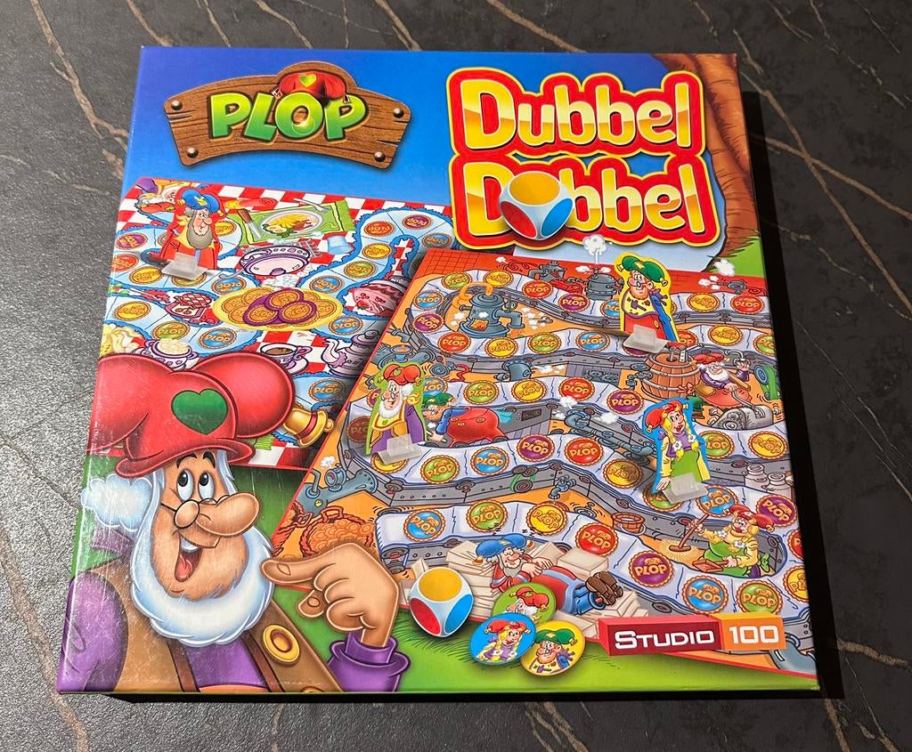 Gezelschapsspel Plop Dubbel Dobbel, Hobby en Vrije tijd, Ophalen of Verzenden, Zo goed als nieuw