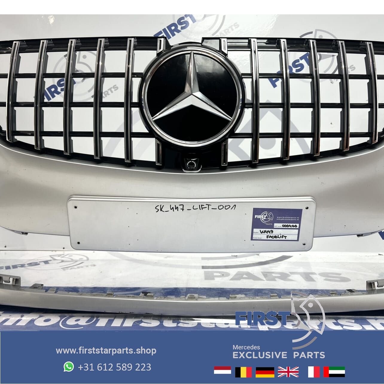 W447 BUMPER VKLASSE FACELIFT VOORBUMPER origineel Mercedes V, Utilisé, -, Avant, -