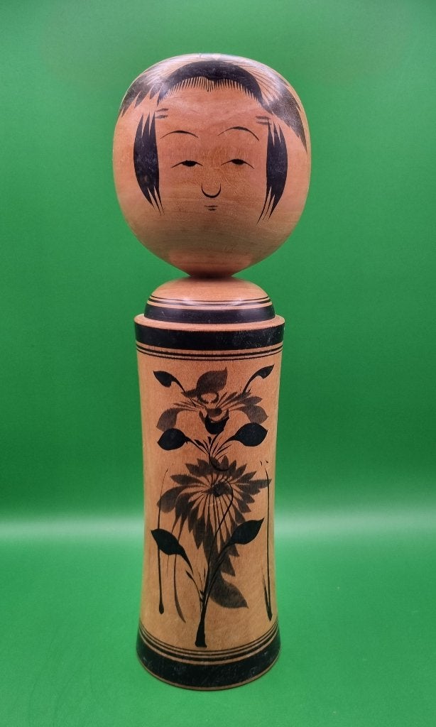 Kokeshi Naruko vintage de Shoji Sakurai (1927-2011), Antiquités & Art, Enlèvement ou Envoi, Japon, Bois, Peint