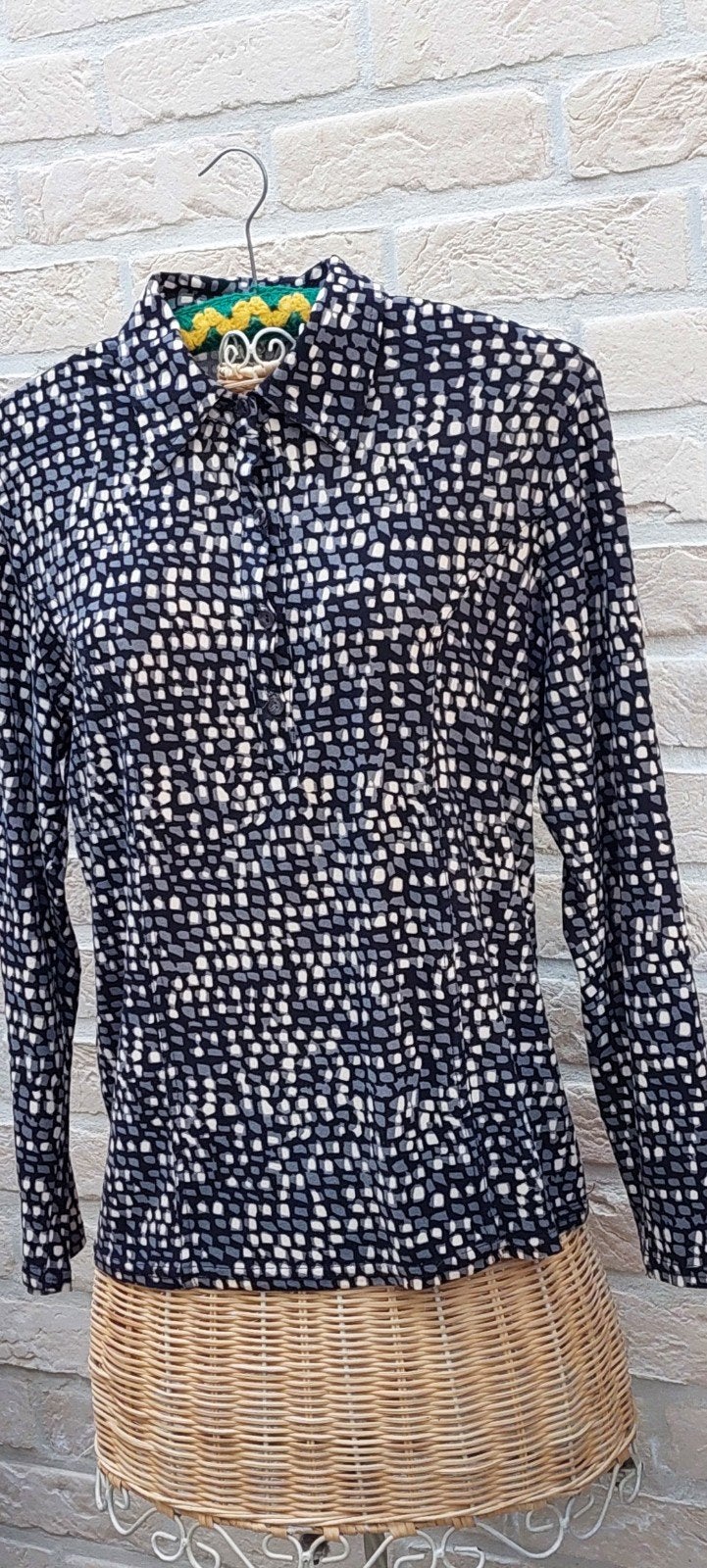 fijn bloesje 53cm van oksel tot oksel victor, Kleding | Dames, Meerkleurig, Maat 42/44 (L), Ophalen of Verzenden, Zo goed als nieuw