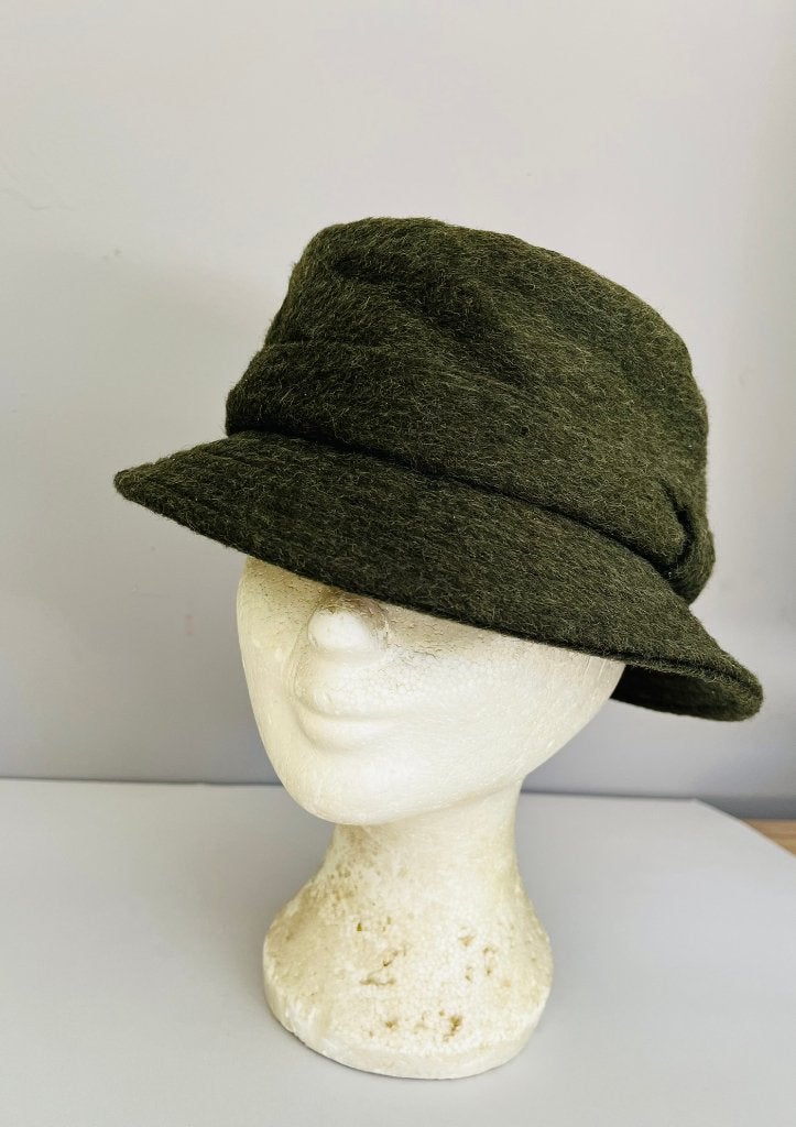 Barbour wollen hoed groen Made in England M vintage country, Kleding | Dames, Barbour, 56 of 57 cm (M, 7 of 7⅛ inch), Hoed, Ophalen of Verzenden
