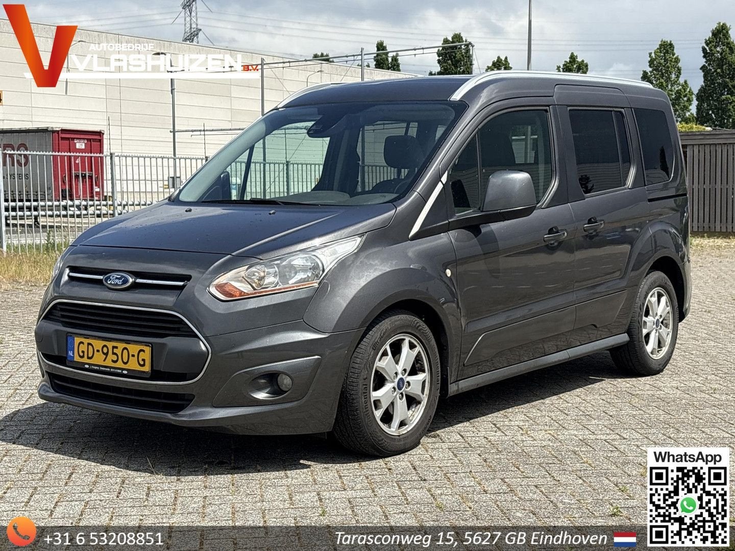 Ford Tourneo Connect Compact 1.0 Titanium | Climate | Cruise, Autos, Ford, Argent ou Gris, Achat, 129 g/km, Entreprise