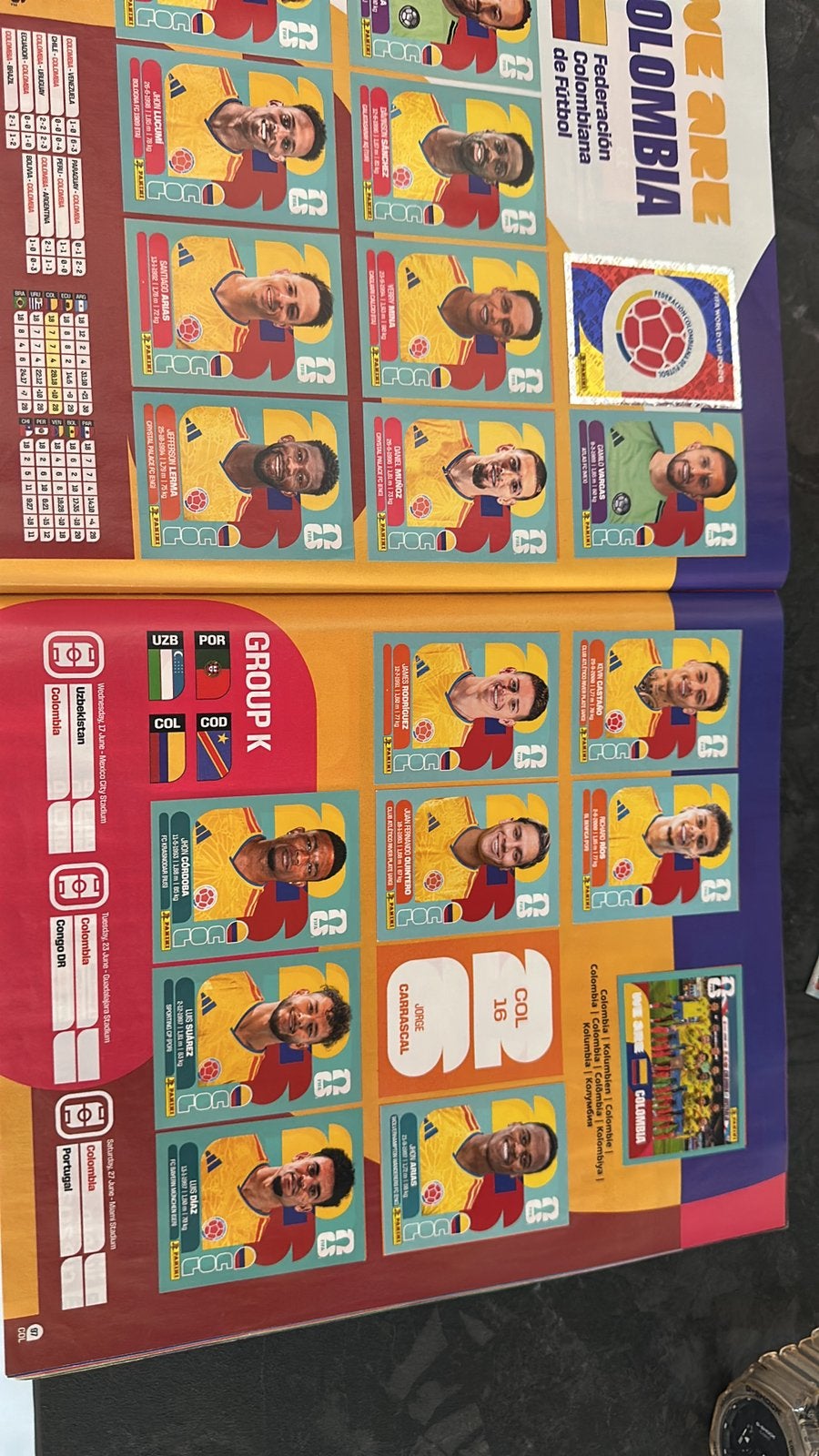 Wereldkampioenschap Panini 2026 Colombia 16, Verzamelen, Automaten | Gokkasten en Fruitautomaten, Ophalen, Zo goed als nieuw