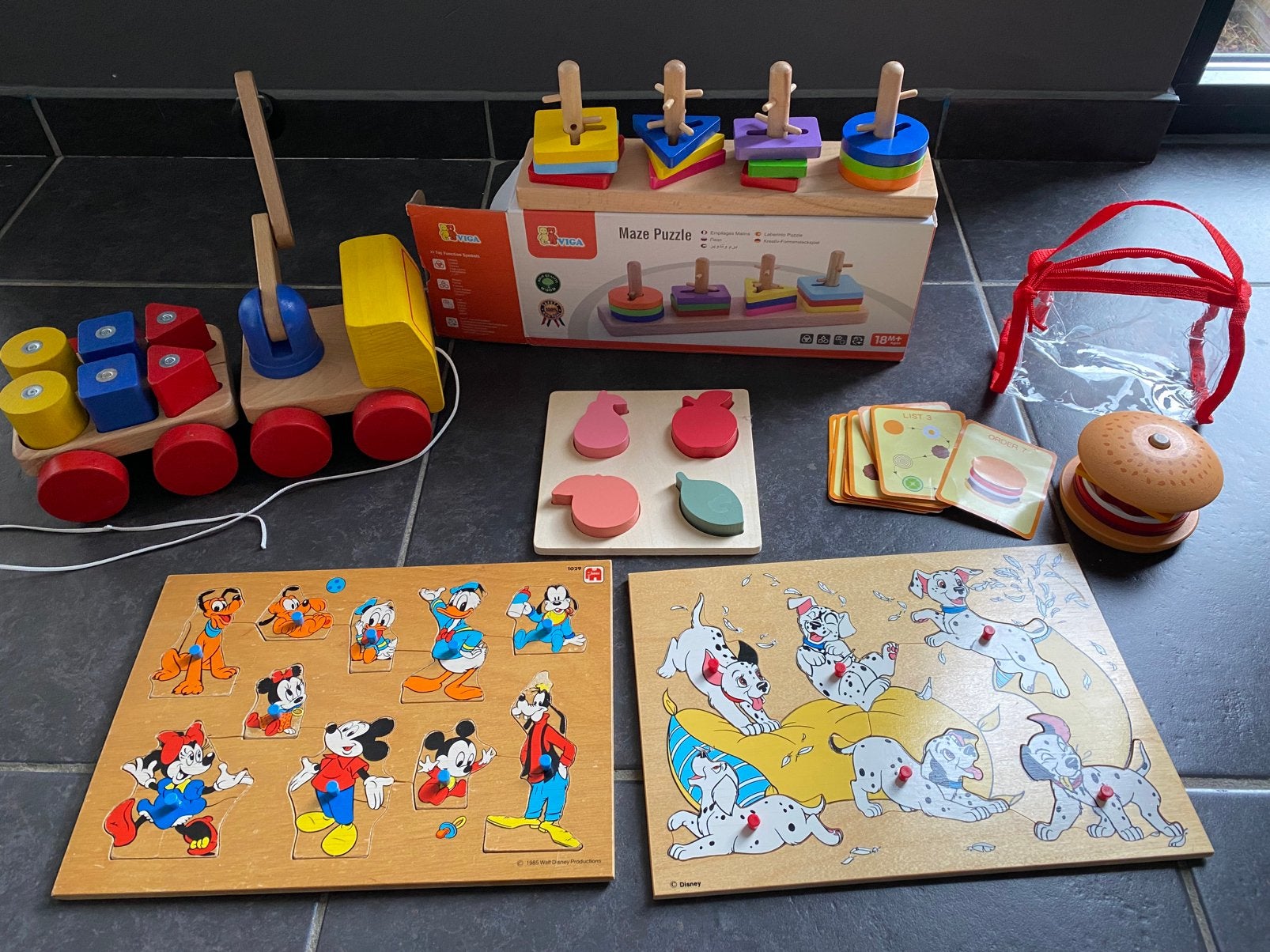 Pakket lot 36 stuks babyspeelgoed peuter en kleuterspeelgoed, Kinderen en Baby's, Speelgoed | Kinderpuzzels, Ophalen, Gebruikt