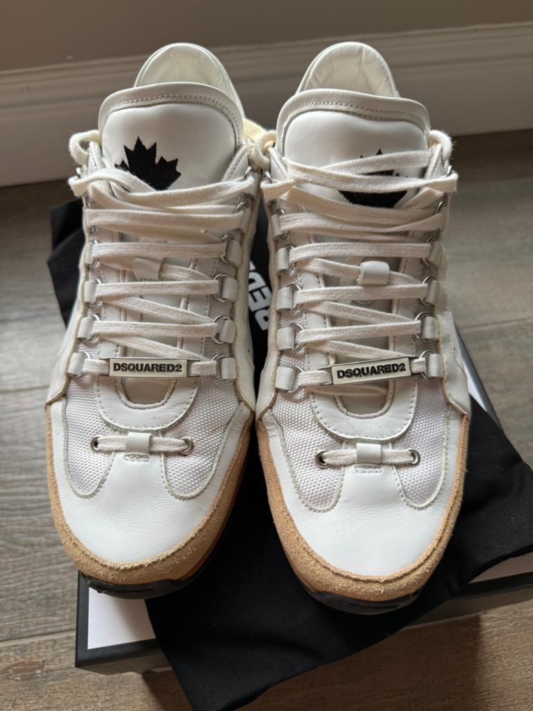 Dsquared2 Vitello Sport - Wit - Size 42, Vêtements | Hommes, Chaussures, Enlèvement, Porté, Blanc, Baskets