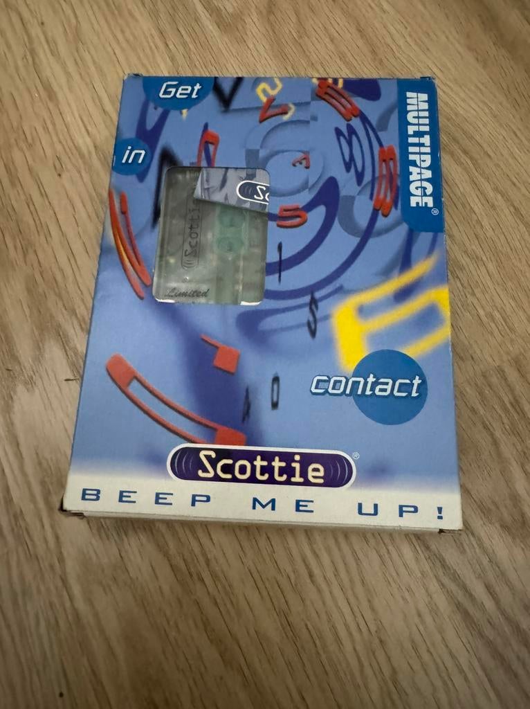Vintage Scottie BEEP ME UP bieper, Télécoms, Télécommunications Autre, Neuf, Enlèvement