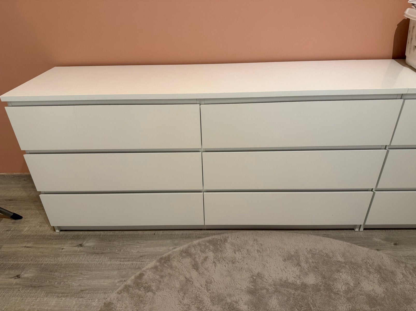 Dubbele Malm kast, Huis en Inrichting, Kasten | Ladekasten, Ophalen, Gebruikt