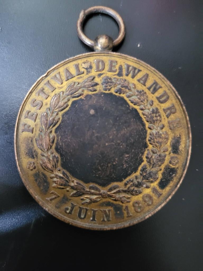 Medaille, Postzegels en Munten, Penningen en Medailles, Ophalen, Brons