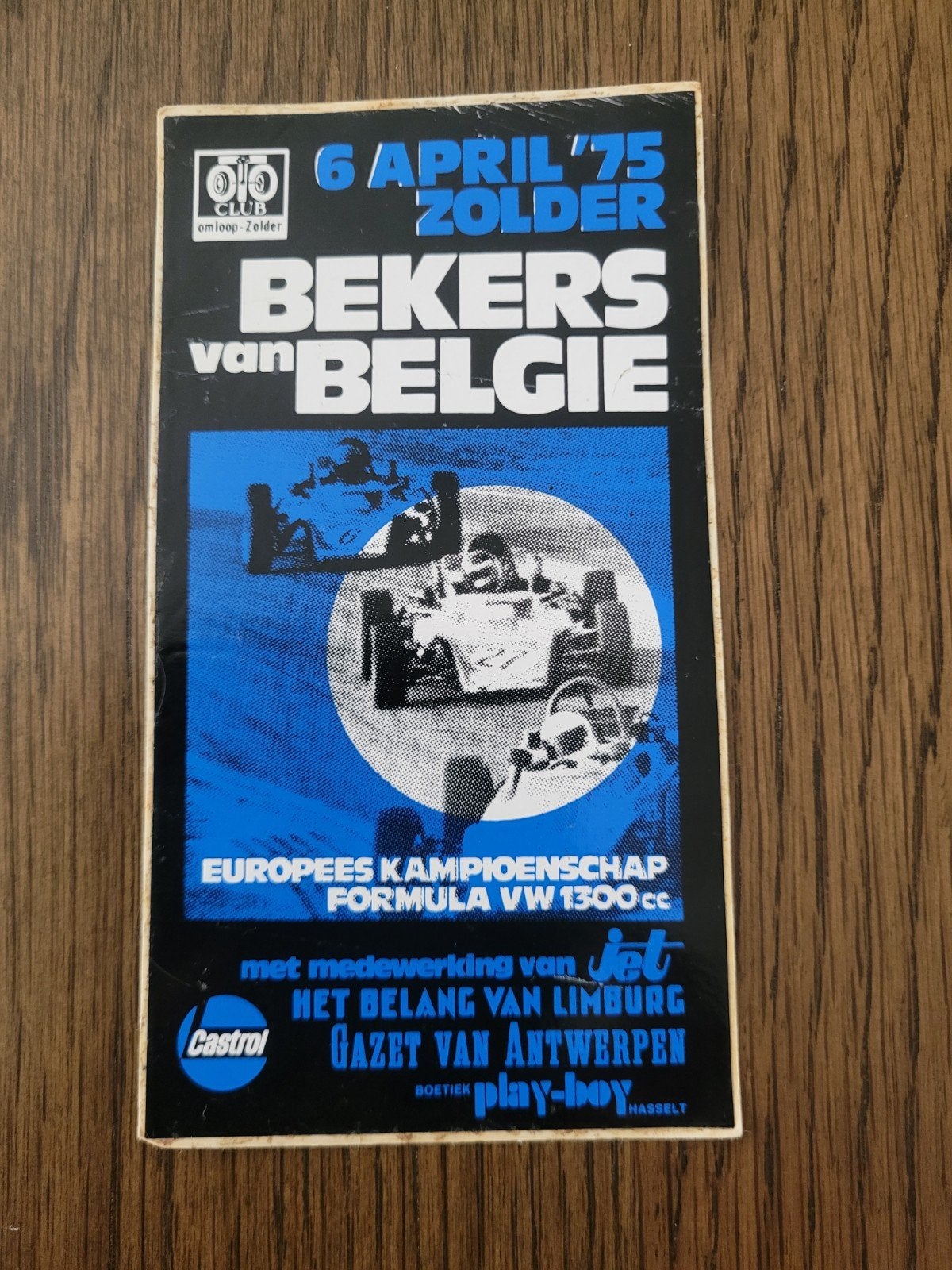 Ancien autocollant Zolder 1975 coupes de Belgique
récupérer, Collections, Enlèvement ou Envoi