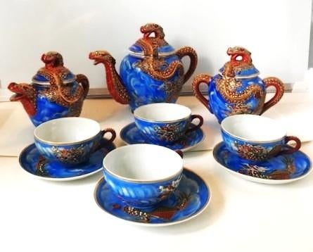 Dragon Vaisselle Porcelaine Japon Kutani antique😎😍✨💑👌, Enlèvement ou Envoi