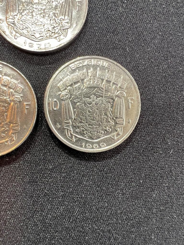 munten Belgisch 10 frank 16 stuks 1969-1979, Ophalen of Verzenden, Overig, Setje