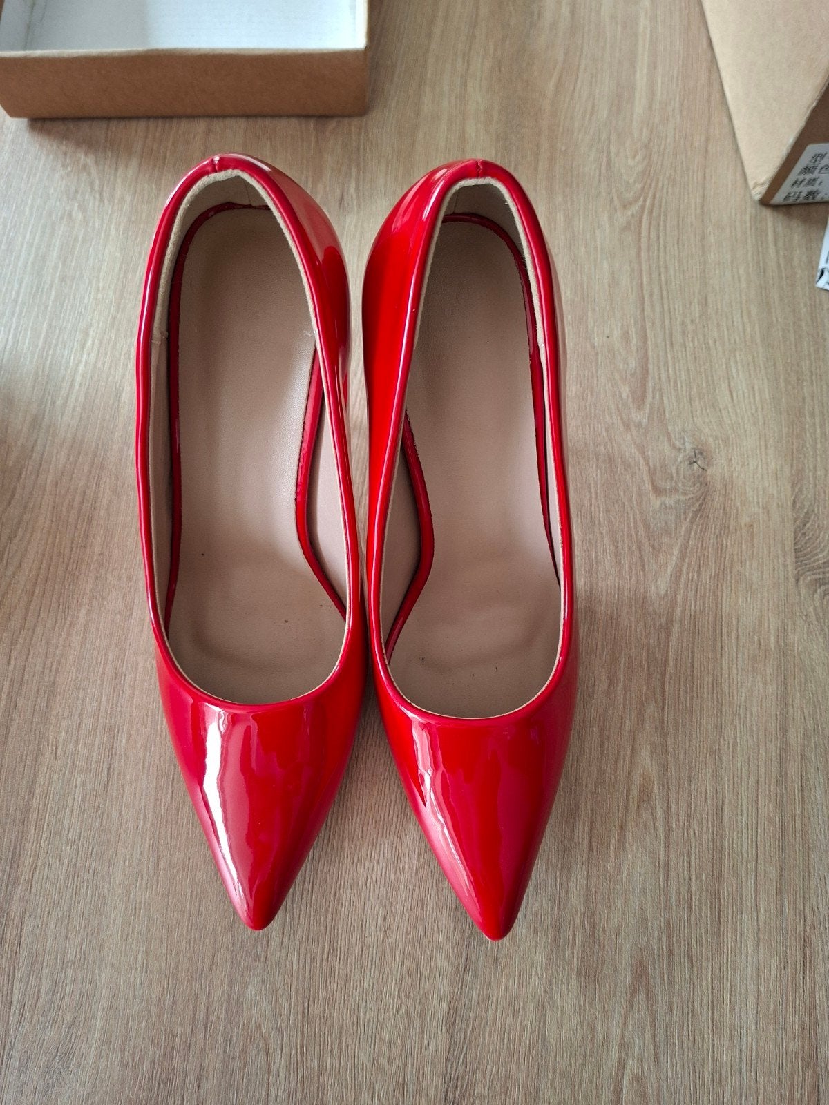 rode lak pumps, Kleding | Dames, Pumps, Ophalen of Verzenden, Zo goed als nieuw, Rood
