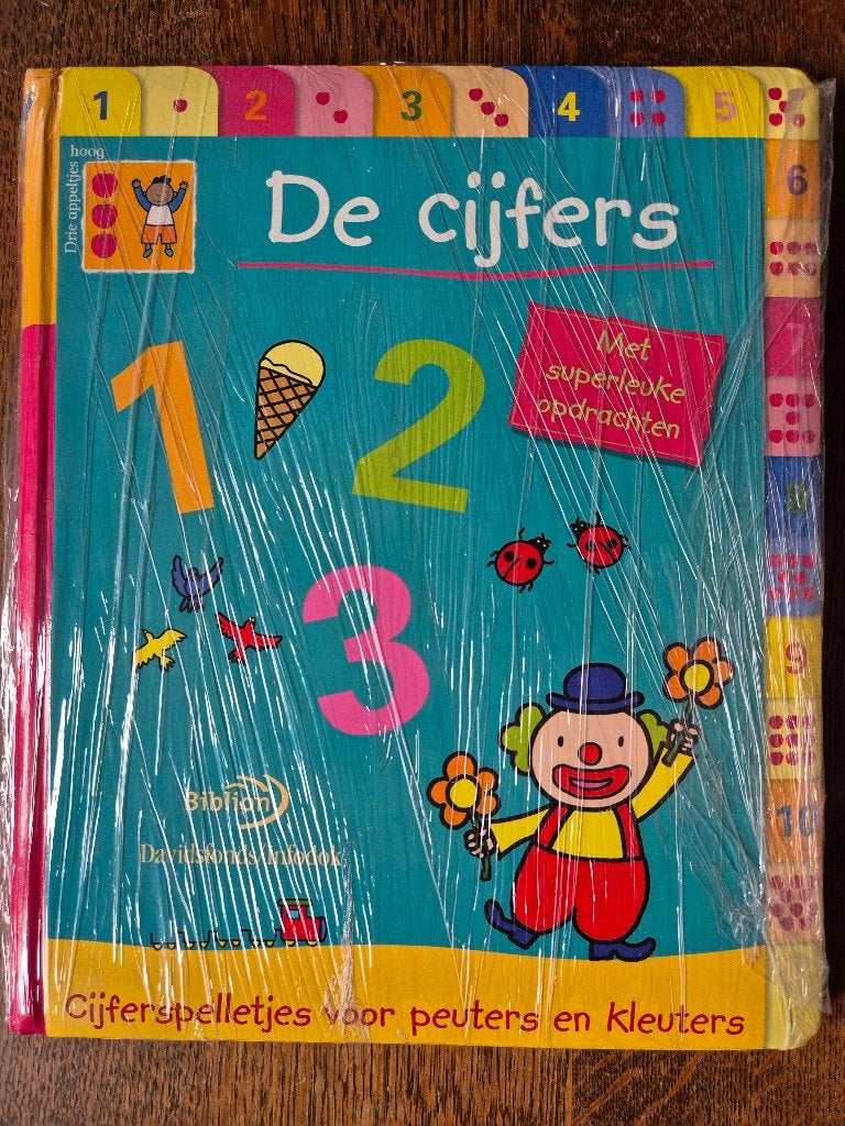 de cijfers cijferspelletjes peuters en kleuters -  biblion, Ophalen of Verzenden, Nieuw, Jongen of Meisje
