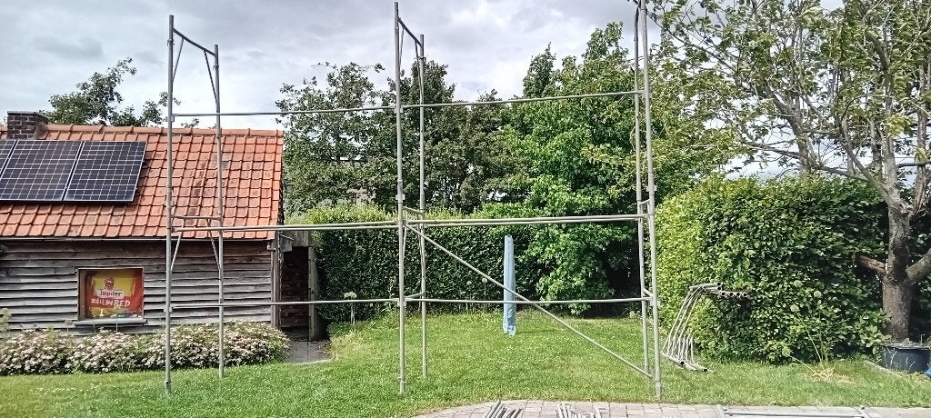 stelling steiger, Ophalen, Gebruikt