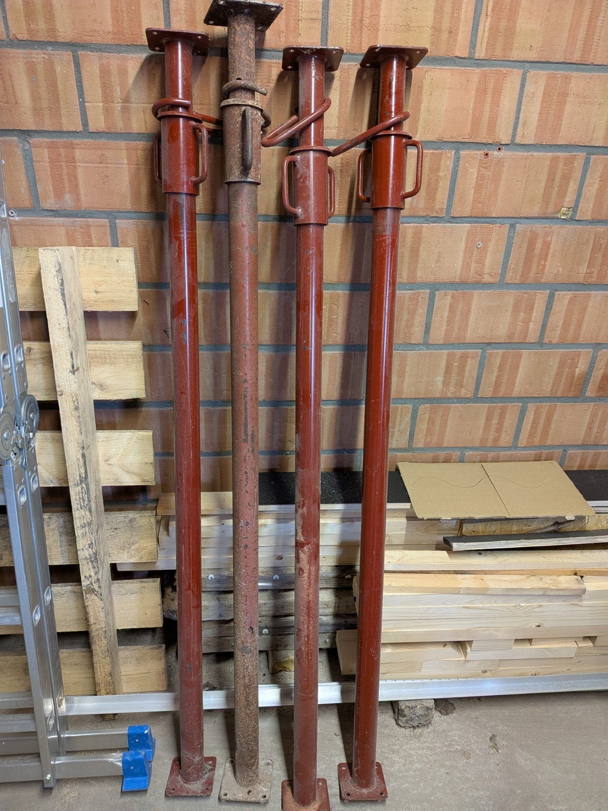 Schoor 160-290cm regelbaar 4 stuks, Doe-het-zelf en Bouw, Ophalen, Gebruikt