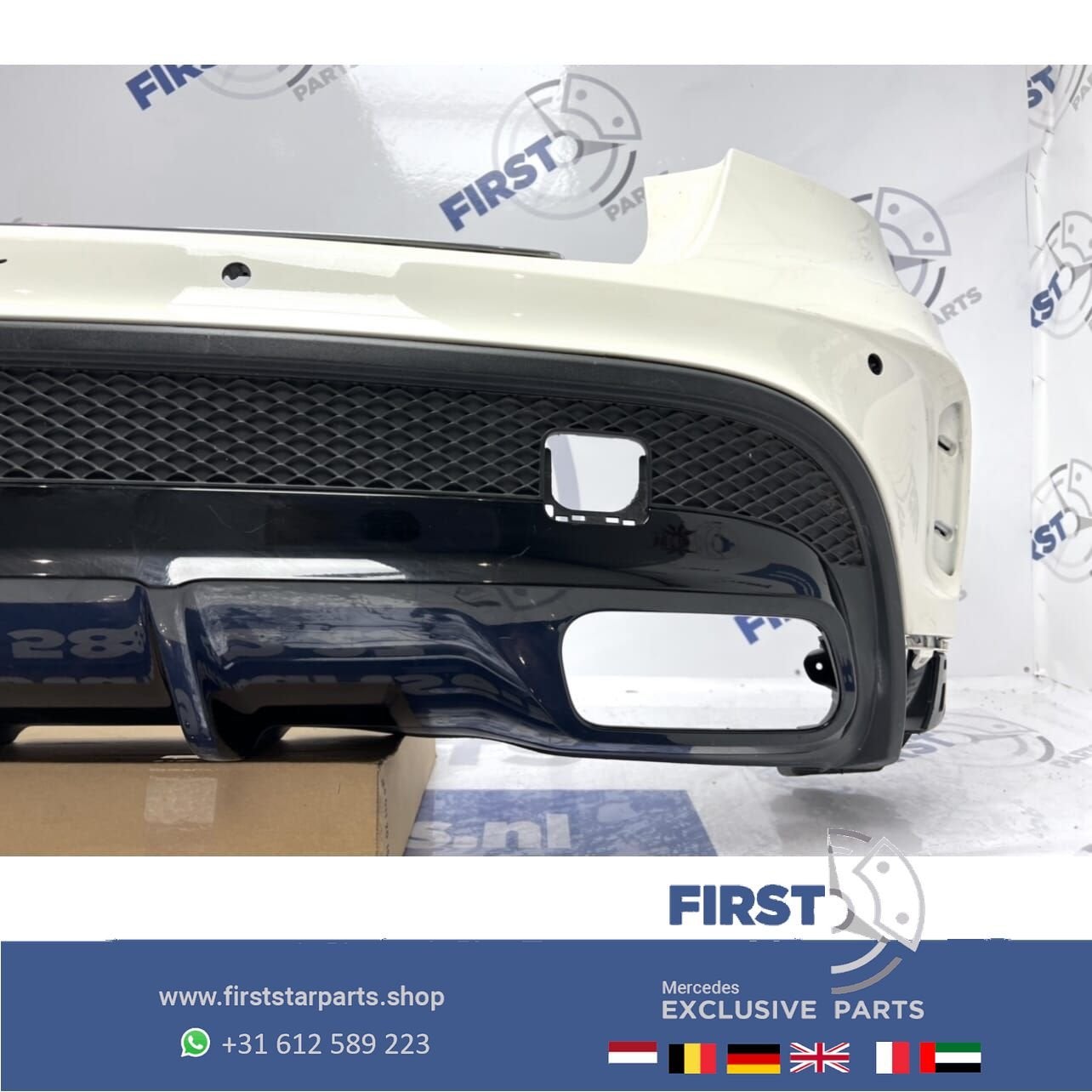 W156 X156 GLA45 AMG ACHTERBUMPER WIT Mercedes 2013-2018 GLA, Arrière, Utilisé, -, -