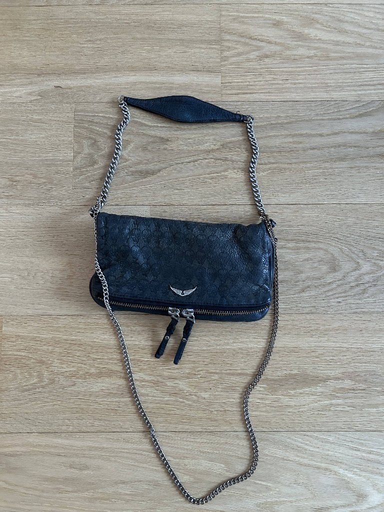 Sac zadig & voltaire pochette rock, Enlèvement, Utilisé, Noir, Sac à bandoulière