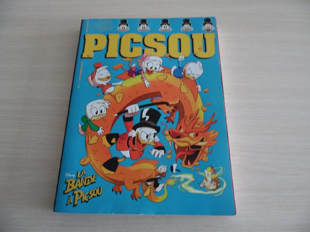 SUPER PICSOU GÉANT       LA BANDE À PICSOU, Ophalen of Verzenden, Zo goed als nieuw, Eén stripboek, WALT DISNEY