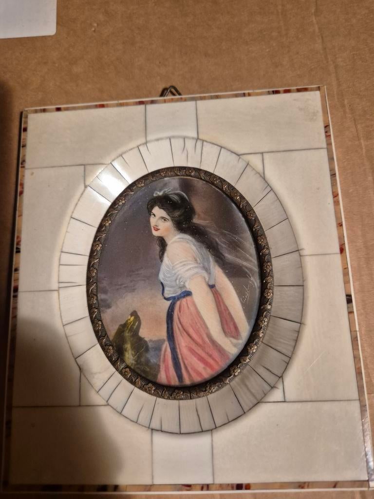 Miniatuur schilderijtje, Antiek en Kunst, Ophalen