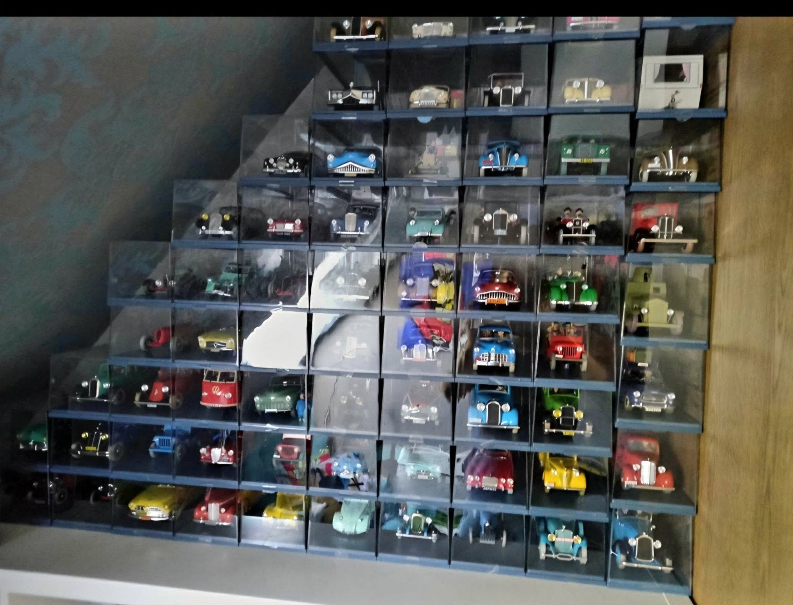collectie auto's kuifje, Ophalen