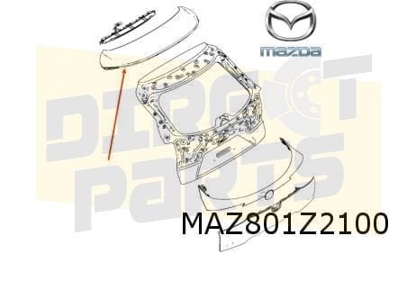 Mazda CX-30 achterklep spoiler (boven) (te spuiten) (8/19-), -, Nieuw, Ophalen of Verzenden, Mazda